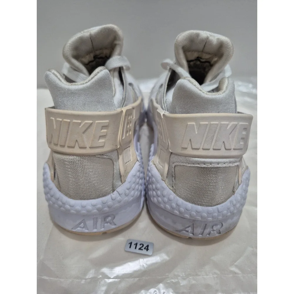 Nike‎ Air Huarache Triple Mens Sz 8 White Sneakers 318429-111